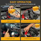 12V Jump Starter Compatible with DeWalt 20V/60V Batteries, 11AWG 1.2FT Automotive Booster Cable for 12V Car Starting (Battery Not Included, Not Made by DeWalt)
