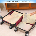 Carry on Compression Packing Cubes Travel for Suitcases ，Compressible Packing Cubes for Travel Women Packing Organizers 4 Set
