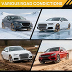Tire Chains, Snow Chains, Anti-slip Tire Chains for Cars SUVs Pickup Trucks Adjustable Emergency Transaction Chains for Ice S