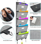 Over the Door File Organizer, Hanging File Folders, Wall Organizers and Storage for Mail, Magazine, Notebooks, Planners, Offi