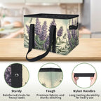 Reusable Grocery Bags Heavy Duty Shopping Bags Foldable Large Tote Bags with Long Handles & Hard Bottom