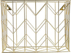 U Brands Desktop Hanging File Organizer, Gold Wire Metal Letter Size File Holder, Steel Wire Document & Folder Organizer for 