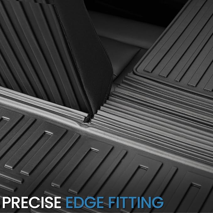 Cargo Mat with Backrest Mat for 2020-2025 2026 Ford Explorer Car Mat Accessories, All Weather TPE Cargo Liner Trunk Mat Active/ST Line/ST/Platinum(Cargo Mat with Backrest Mat)