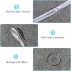 KEEPJOY Hanging Laundry Hamper Bag with 2 Different Types of Hooks, Size 20 x 30 Inch Door Laundry Hamper Storage Bag for Dir