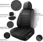 Seat Covers, Car Seat Covers Front Seats, Leather 3D Foam Back Support Car Seat Cover, Air Mesh Automotive Seat Covers, Airba