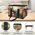Reusable Grocery Bags Heavy Duty Shopping Bags Foldable Large Tote Bags with Long Handles & Hard Bottom
