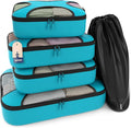 Shacke Packing Cubes for Travel 5 Set - Premium Luggage Organizer Bags - Versatile Travel Organizer for Women and Men - Optim