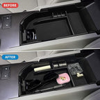 Xaido Center Console Organizer Tray Compatible with 2018-2024 Toyota Camry XLE XSE & 2020-2024 Camry LE SE with Dual USB Ports, Armrest Box Storage Tray Interior Accessories (Not for 2025)