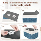 StorageTastic Storage Bin,Collapsible Storage Basket For Organizing,Large Storage Boxes With Rope Handles,Storage Containers,