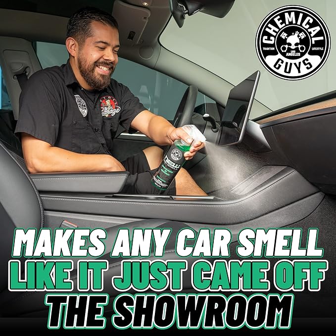 Chemical Guys New Car Smell Air Freshener and Premium Odor Eliminator Refreshes & Neutralizes Odors, Great Car Fresheners for