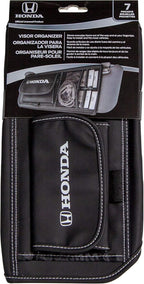 Plasticolor 006195R01 Honda Logo Car Truck or SUV Sun Visor Organizer, Auto Interior Pocket Organizer, Registration and Document Holder, Personal Belonging Sunglass Storage Pouch Organizer