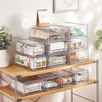 clear Drawer-Type Plastic Storage Box Bins Organizer，Family First Aid Kits Medicine cabinet Box Organizer,Closet ，Shelf，Ointm