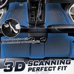 Sunsdrew Floor Mats Cargo Liner for 2023-2025 2026 Honda CR-V (Include Hybrid), All Weather Floor Liners & Rear Trunk Mat for CRV Accessories TPE Rubber Raised Edge (Trunk Deck in Upper Position)