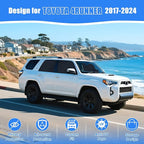 ZATOOTO Car Window Shades for Toyota 4Runner 2017-2024, Custom Fit Suede Car Window Covers for 100% UV & Privacy Protection, Heat Insulation, 4 Packs Side Window Sun Shade for Family Travel, Baby, Pet