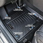 Auxko All Weather Floor Mats Fit for Kia Sportage Hybrid 2023 2024 2025 2026 TPE Rubber Liners Accessories All Season Guard Odorless Floor Mats