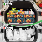 Reusable Grocery Bag, Foldable Large Shopping Tote Bag for Groceries Kitchen Picnic Car Trunk