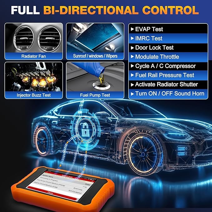 2026 LAUNCH Creader Elite V2.0 fit for GM Bi-Directional Scan Tool, All Reset Full System Diagnostic Scanner, AUTOVIN, Full