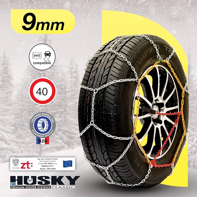 Sumex HUSA130 KN130 Husky Advance Snow Chains 9 mm