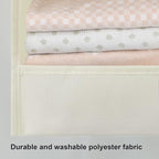 GRANNY SAYS 3-Shelf Hanging Organizer, Foldable Hanging Closet Storage, Hanging Shelves for Wardrobes & RV Closet, Beige, 29 