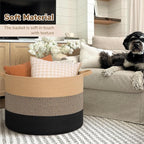 INDRESSME 115L Extra Large Blanket Basket for Apartment Décor, Woven Baby Laundry Hamper Shoe Basekts for Entryway, Wicker St