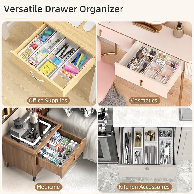 24 PCS Drawer Organizer Clothes