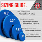 Adam's Polishes Premium Polisher Pads Bundle, Expertly Designed to Make Polishing and Paint Correction Easier & Quicker, Color Coded to Match with Recommended Polishes or Compounds (3.5 Pads Bundle)
