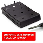 Pegboard Screwdriver and Wrench Holder Set Peg Board Accessories, Organize Wrenches and Screwdrivers on Pegs. Heavy Duty Blac