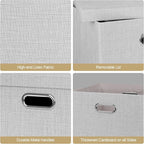 Posprica Storage Bins with Lids,13×13×13 Foldable Storage Cube Baskets Boxes Fabric Drawers for Closet Shelf Cabinet Bookcase