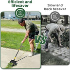 Ice Scraper, Snow Shovel, 2 Spades, 88" Detachable Garden Flat Shovel Scraper, Multifunctional Garden Cleaning Shovels,Heavy Duty Floor Scrapers for Weeding, Edging, Driveway Snow Ice Removal