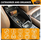 Center Console Organizer Compatible with 2021-2025 Ford Bronco Sport/2020-2025 Ford Escape Armrest Storage Tray Arm Rest Organizer for Bronco Sport/Escape Accessories(Armrest Storage Tray)