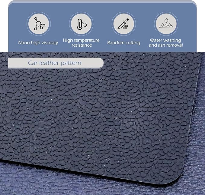 leechio 1 PC Car Dashboard Non Slip Mat, Universal Dash Rubber Pad, Lengthen High Temperature Resistant Central Control Instr