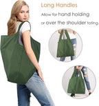 BeeGreen Green Reusable Grocery Bags Wholesale Green Reusable Kitchen Bags Bulk Foldable-Machine Washable with Zipper Storage Pouch 20 Packs