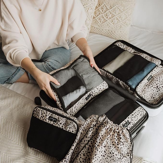 Jadyn Packing Cubes for Travel, 6-Piece Large Packing Cube Organizer Set for Suitcase, Duffel Bag, Luggage, Multiple Sizes Tr