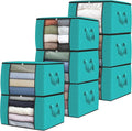Fab totes Storage Bags,Clothes Blanket Storage Bins Foldable Closet Organizers with Reinforced Handle for Home Dorm Storage a