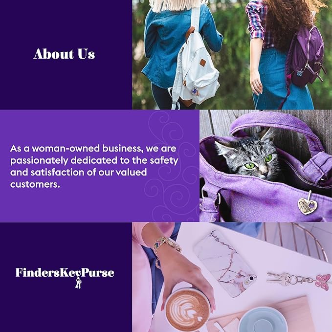 Women’s Bag Charm Key Finder, Car Keychain Hook, Cute Purse Organizer & Tote Bag Accessories, Gifts for Mom - Slim Pickings