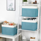 Bidtakay Large Storage Baskets for Shelves 3 Pack 16x11.8x11.8 Inch Storage Bins for Organizing Fabric Storage Cubes for Clos