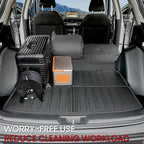 Floor Mats Cargo Mat Set for Honda CRV 2026 2025 2024 2023 Car Mat Accessories(Include Hybrid), All Weather TPE Cargo Liner Door Sill Protectors for CR-V Gas Hybrid(Full Set Mats)