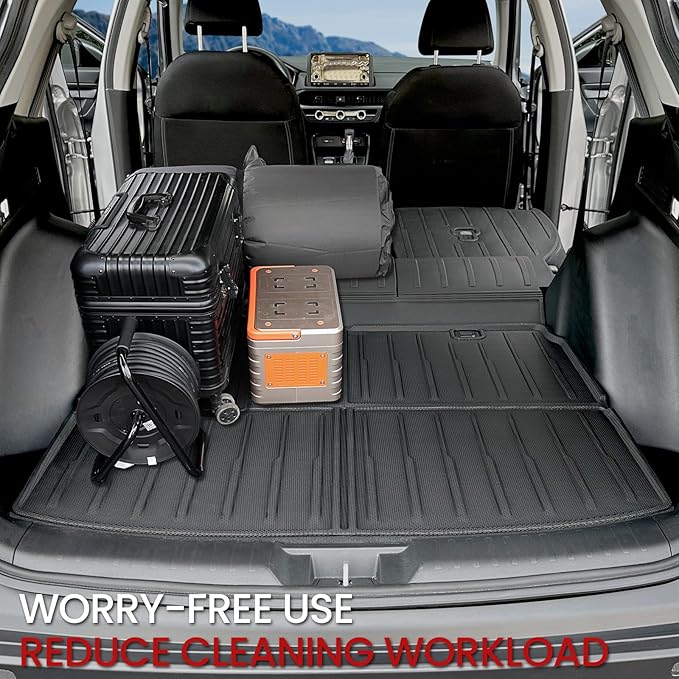 Cargo Liner Backrest Mats for Honda CRV 2026 2025 2024 2023 Car Mat Accessories, All Weather TPE Trunk Cargo Liner SeatBack Mat for CR-V Gas Hybrid(Backrest Mats+Trunk Mat)