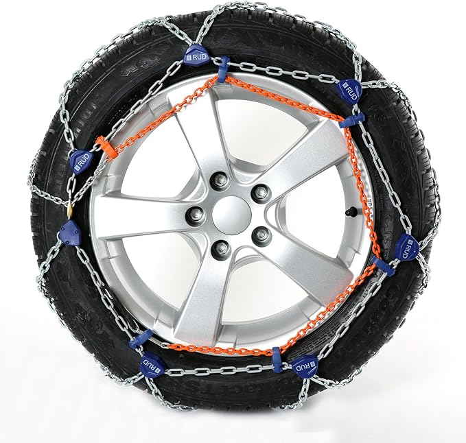 RUD 48484 Snow Chains Classic Rudmatic Bracket Mounting, Set of 2, 0084