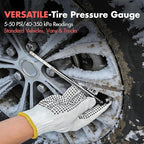 Car Emergency Safety Kit Bag with Jumper Cables, Tire Pressure Gauge, Auto Vehicle Safety Road Side Assistance Kits Essential