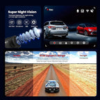 Dash Cam Front and Rear, 4K HD Dash Cam for Cars Built-in WiFi, Car Camera with Night Vision, 64GB Card, 170°Wide Angle, WDR, 3" IPS Screen, Loop Recording, G-Sensor, 24 H P Monitor (K26)