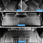 Floor Mats for 2020-2025 Hyundai Palisade 7/8 Passenger, Trunk Mat with Seat Back Cover and Lower Cargo Mat All Weather Interior Protector for 2025 Hyundai Palisade Accessories