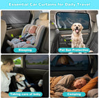 XCBYT CRV Window Shades for 2017-2022, 4PCS Side Window Sun Shades with Breathable Mesh, Magnetic Car Window Covers for Baby & Privacy, UV Protection & Heat Insulation