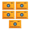 wisedry 100g [5 Packs] Reusable Desiccant Packs for Storage, Rechargeable Color Indicating Silica Gel Desiccant Packets,