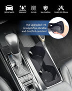 Cup Holder Inserts for 2026 2025 Toyota Camry Accessories, Non-Slip TPE Center Console Protector Organizer to Prevents Spills & Scratches for Camry SE|XSE|LE|XLE Interior Accessories