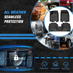 Nilight TPE Floor Mats for Chevy Equinox EV Only 2024 2025 2026 All Weather Custom Fit Heavy Duty Floor Liners