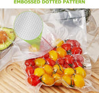 Bonsenkitchen Precut Vacuum Sealer Bags, 500 Pint 6" x 9" Food Sealer Bags,Commercial Grade, BPA Free, Heavy Duty, Customized