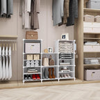 AWTATOS Closet Organizer 8 Cube Storage Shelves Closet Clothes Organizers and Storage Stackable Cubby Shelving for Closet Bed