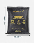 wisedry 2 x 500 Gram [2.2 lbs] Rechargeable Silica Gel Car Dehumidifier, Microwave Fast Reactivated Desiccant Packets Large