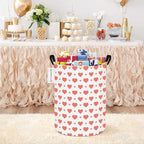 QUEENLALA Large Storage Basket,Laundry Hamper/Bathroom/Home Decor/Collapsible Round Storage Bin,Boys and Girls Hamper/Boxes/C